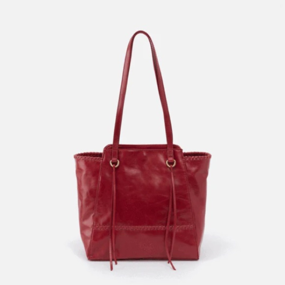 HOBO “PRAISE” Leather Tote Purse in Logan Berry